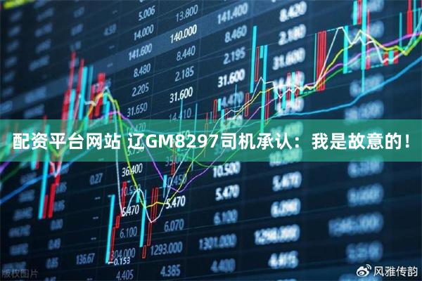 配资平台网站 辽GM8297司机承认：我是故意的！