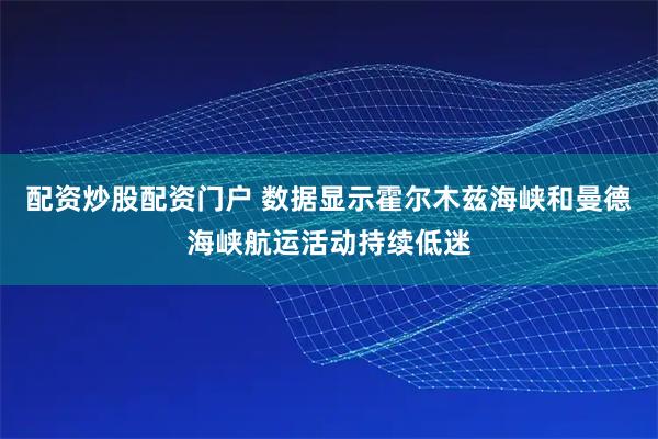配资炒股配资门户 数据显示霍尔木兹海峡和曼德海峡航运活动持续低迷
