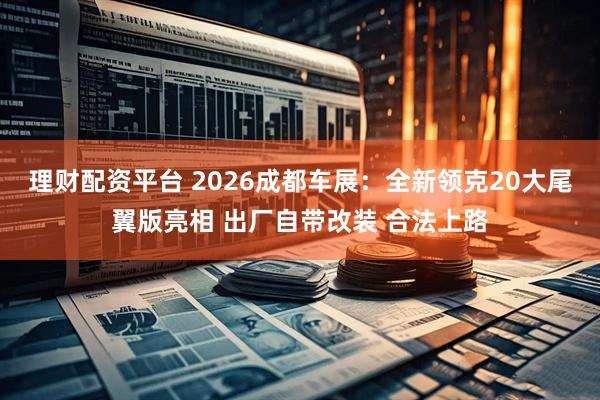 理财配资平台 2026成都车展：全新领克20大尾翼版亮相 出厂自带改装 合法上路
